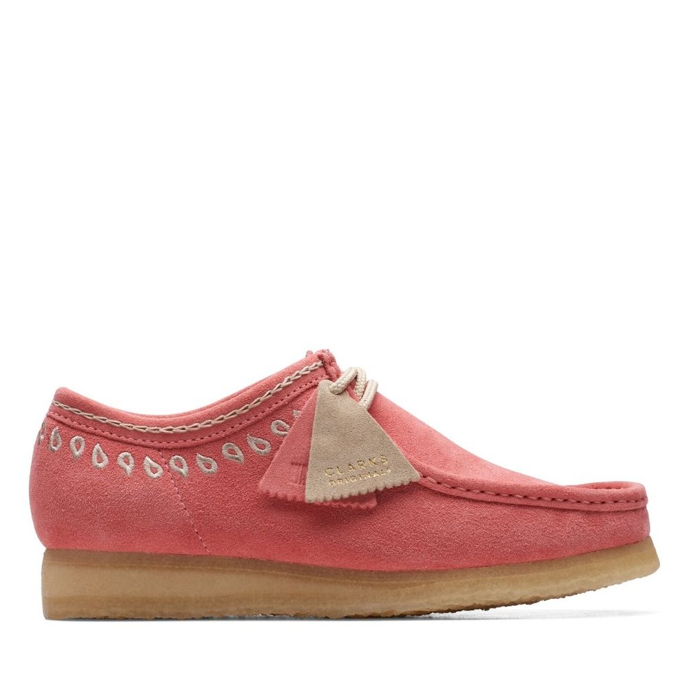 Clarks Wallabee pink embroidery - Picture 7 of 8